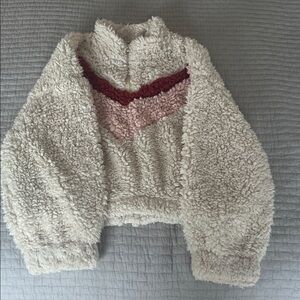 FAVLUX Cream Sherpa Jacket